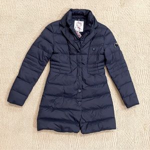 Like New Hello Kitty Girls Winter Down Coat Navy